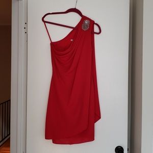One shoulder cocktail dress